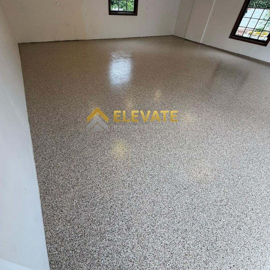 epoxy garage floor flake system